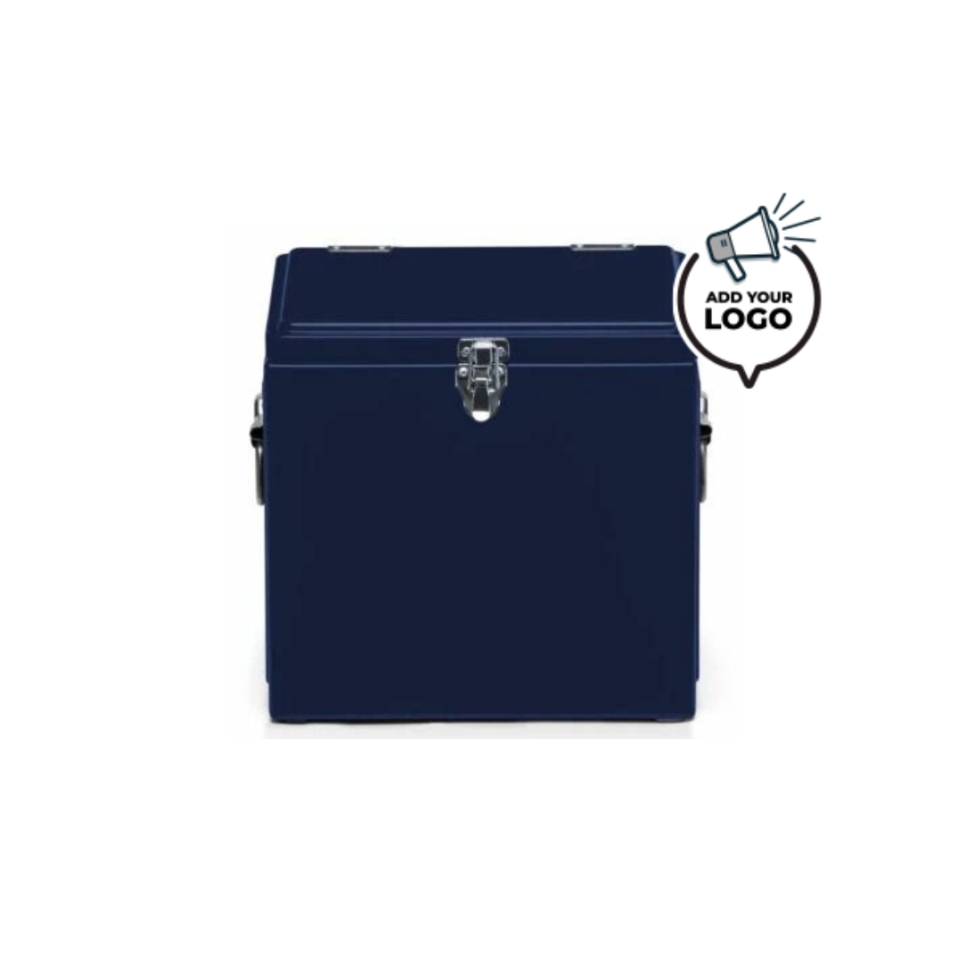 BRANDED VINTAGE COOLER BOX - NAVY