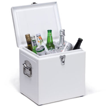 VINTAGE COOLER BOX - WHITE