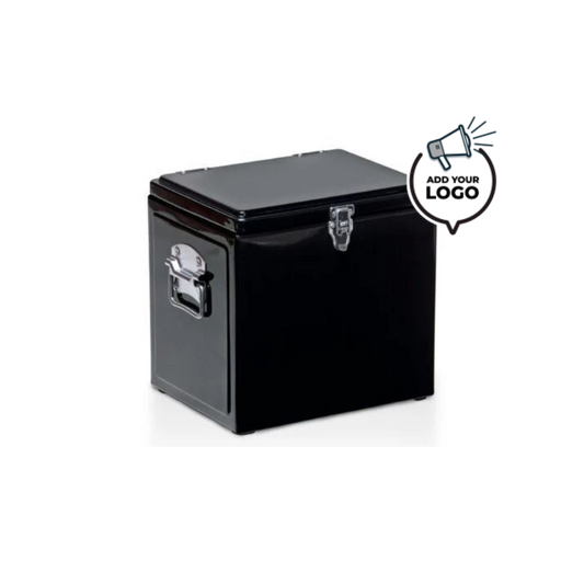 VINTAGE COOLER BOX - BLACK BRANDED