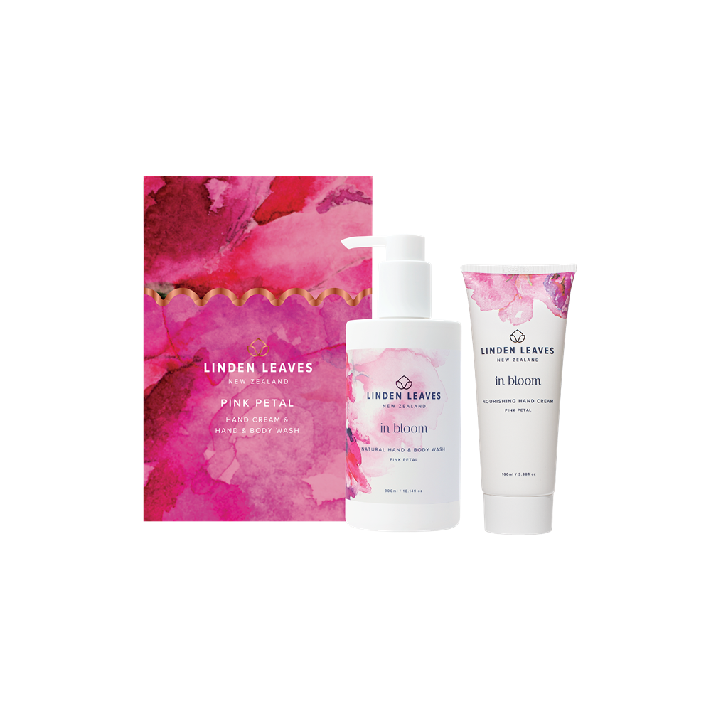 LINDEN LEAVES PINK PETAL HAND CREAM & BODY WASH GIFT SET