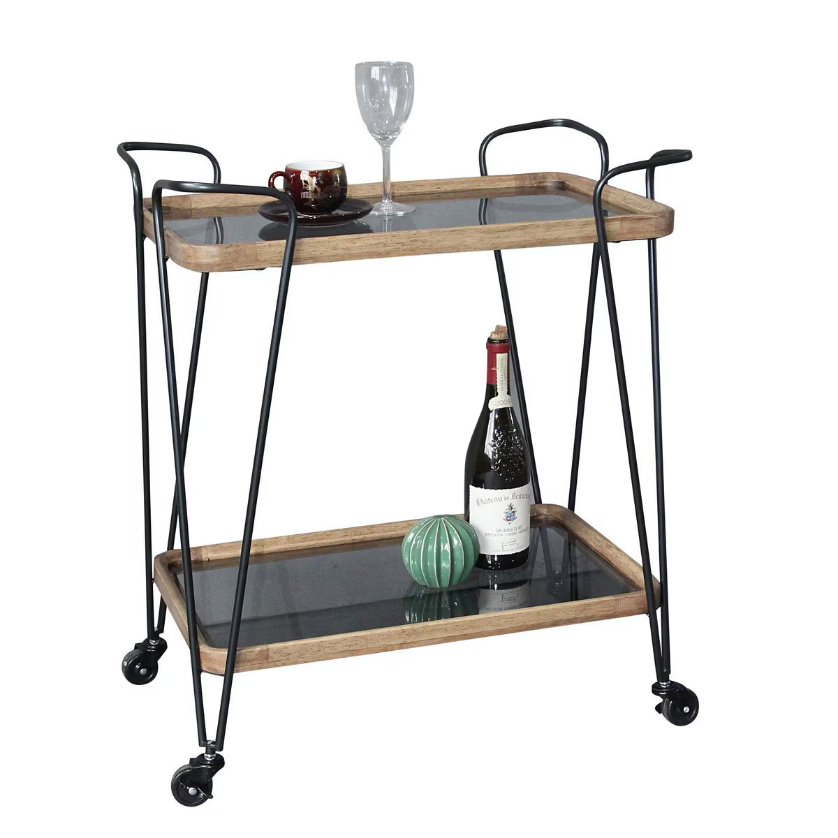 WOODEN & METAL BAR CART | PRE-ORDER