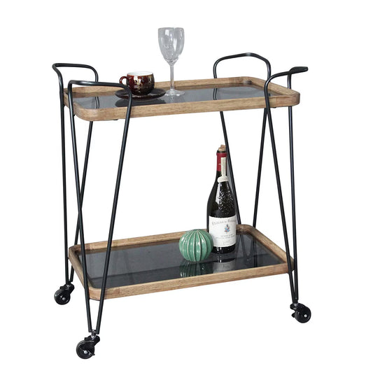 WOODEN & METAL BAR CART | PRE-ORDER