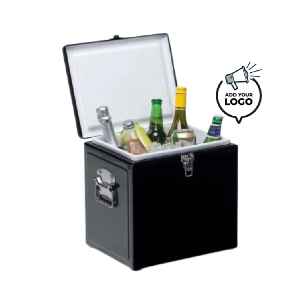 VINTAGE COOLER BOX - BLACK BRANDED