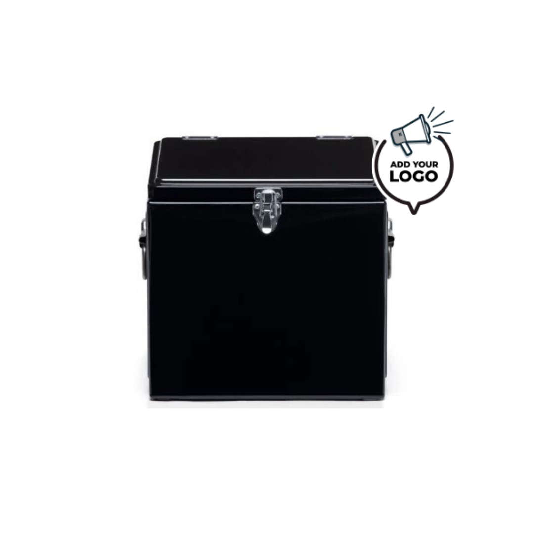 VINTAGE COOLER BOX - BLACK BRANDED