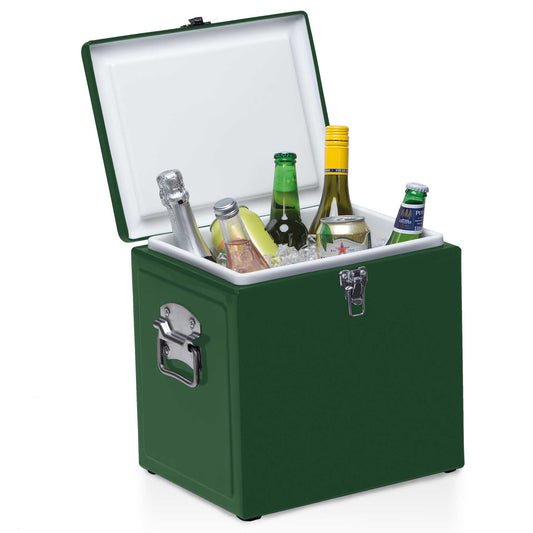 VINTAGE COOLER BOX - GREEN