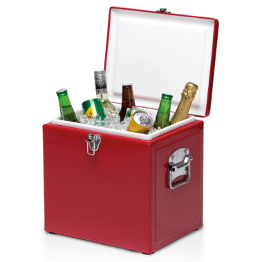 VINTAGE COOLER BOX - RED