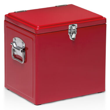 VINTAGE COOLER BOX - RED